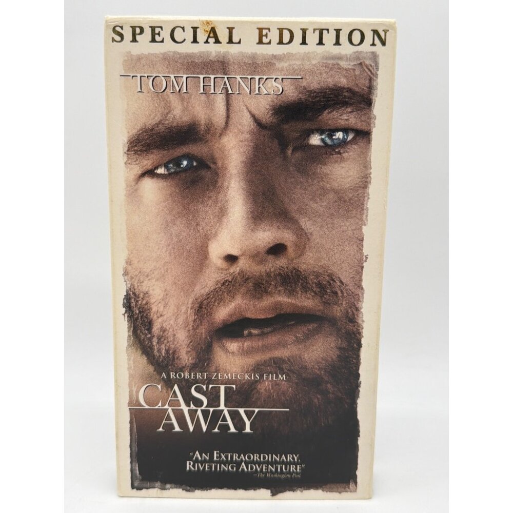 Cast Away VHS Special Edition Tom Hanks Drama Adventure 2000 DreamWorks